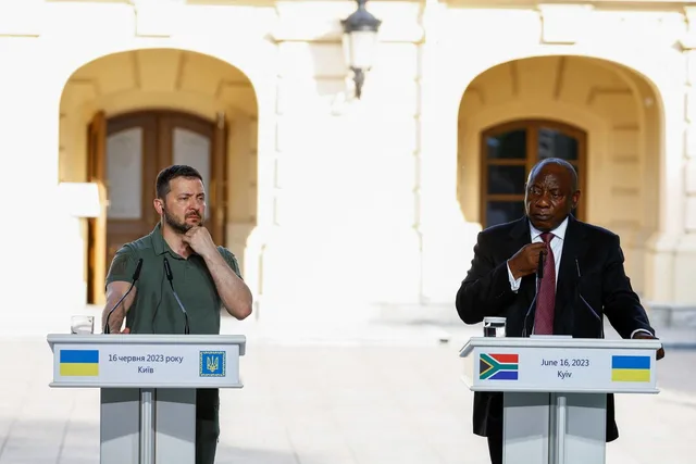 Le président ukrainien Volodymyr Zelensky lors d'une précédente conférence de presse à Kiev, photo d'archives