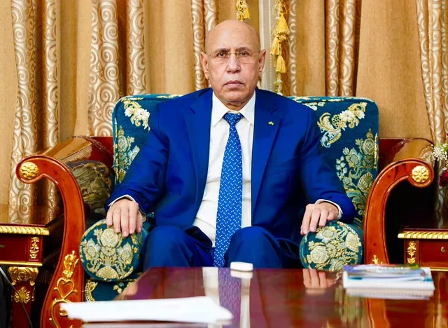 Le président Mohamed Ould Cheikh El Ghazouani, image d'archives