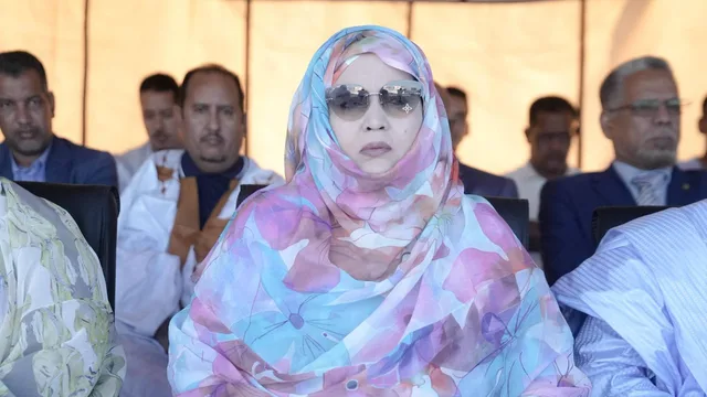 La ministre du Commerce et du Tourisme Zeinebou Mint Ahmednah lors d'une cérémonie officielle