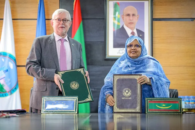 La signature de l'accord entre la Région de Nouakchott et l'Union européenne