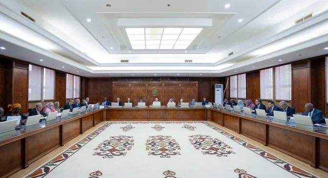 Une réunion du Conseil des ministres au Palais présidentiel