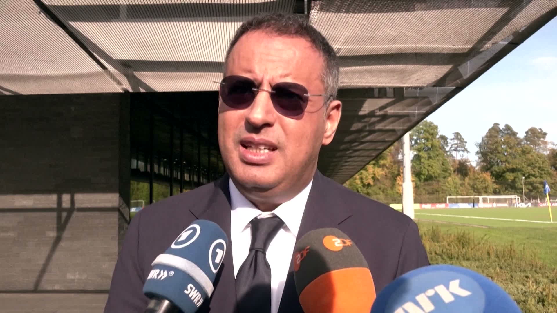 Ahmed Yahya lors de ses déclarations (SportyTV)
