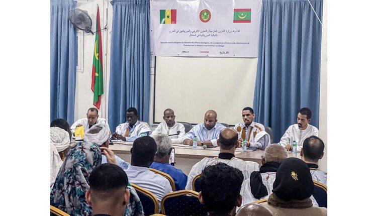 Une délégation du ministère des Affaires étrangères rencontre la communauté mauritanienne à Dakar