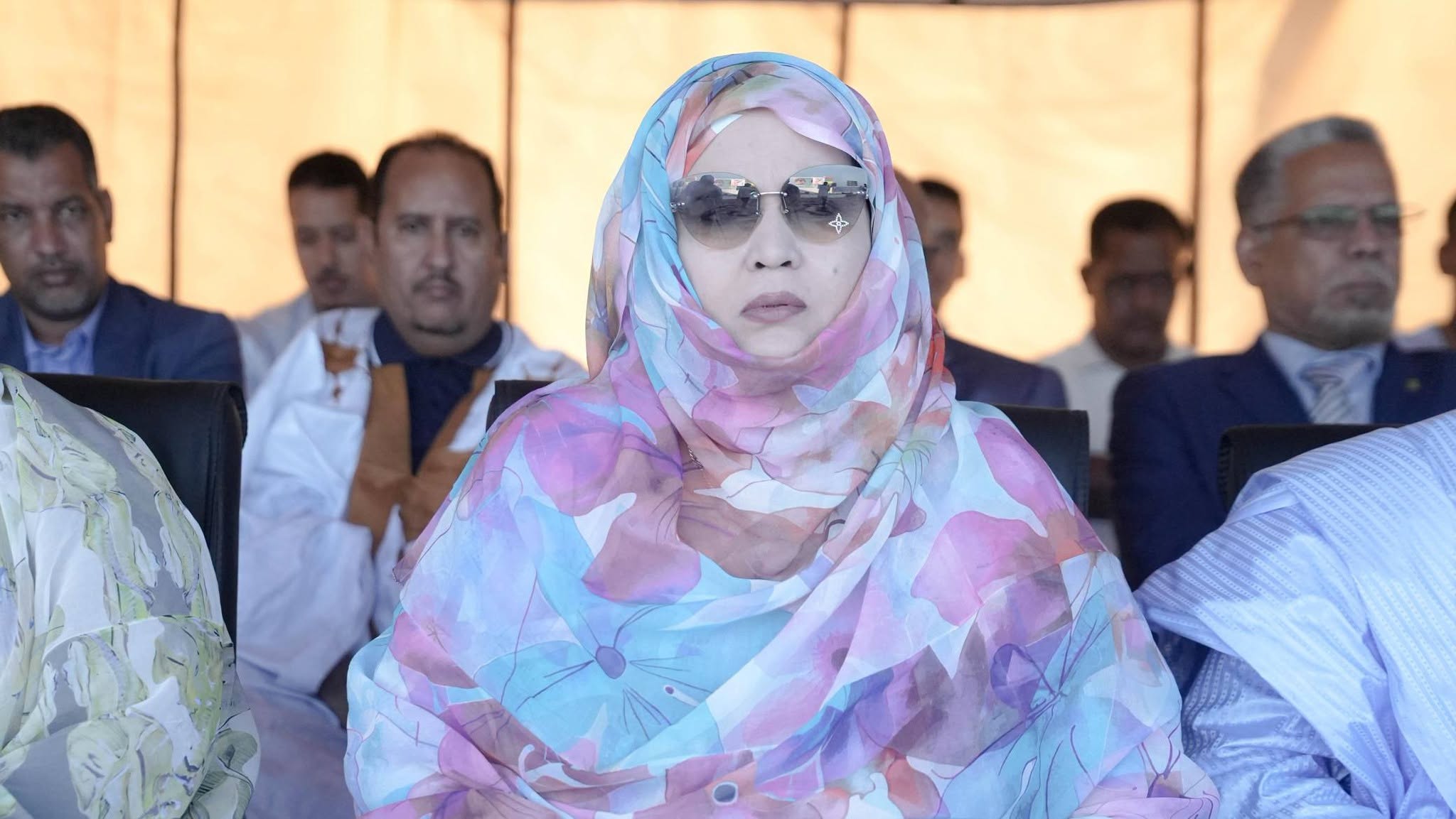 La ministre du Commerce et du Tourisme Zeinebou Mint Ahmednah lors d'une cérémonie officielle