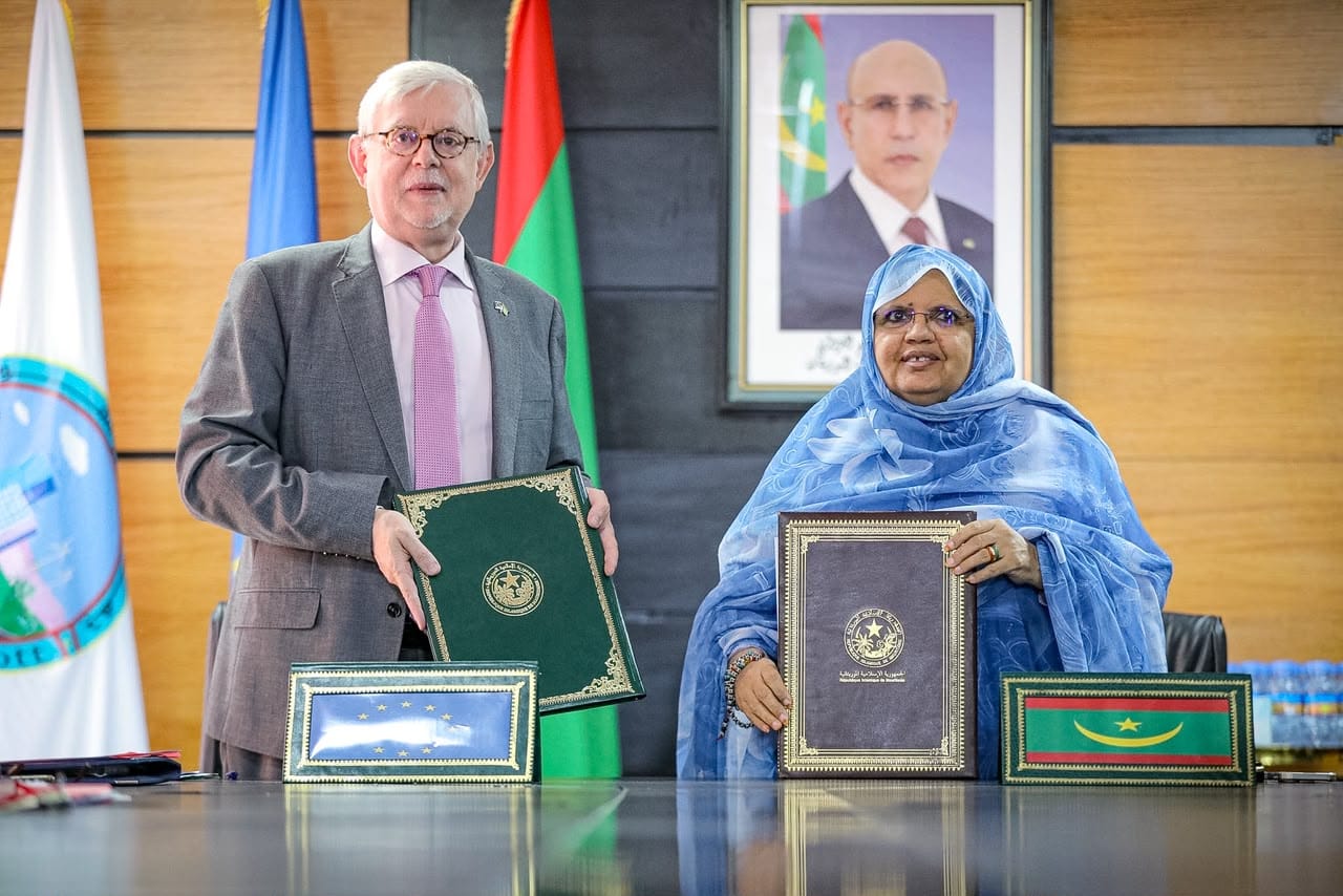 La signature de l'accord entre la Région de Nouakchott et l'Union européenne