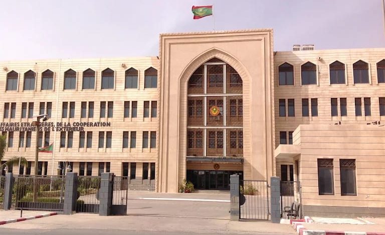 La façade du ministère des Affaires étrangères à Nouakchott