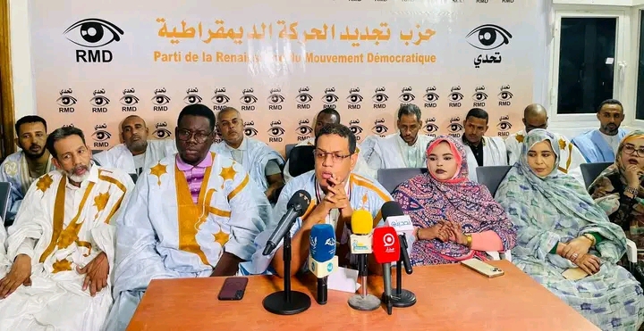 Une rencontre du parti Tahaddi au siège du parti à Arafat, Nouakchott