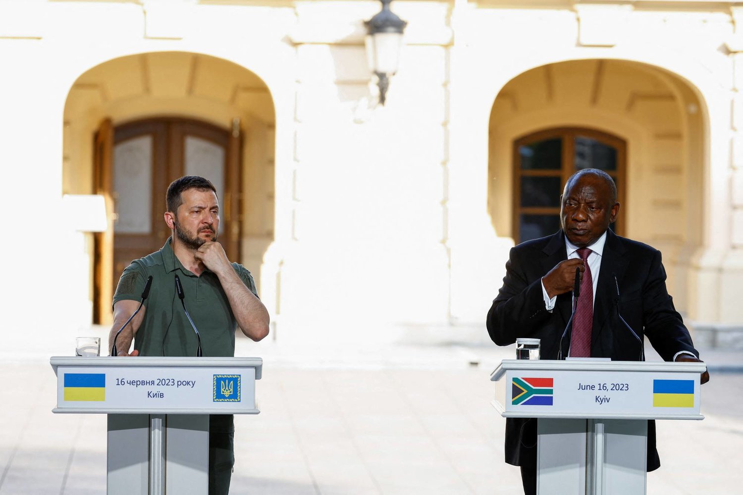 Le président ukrainien Volodymyr Zelensky lors d'une précédente conférence de presse à Kiev, photo d'archives