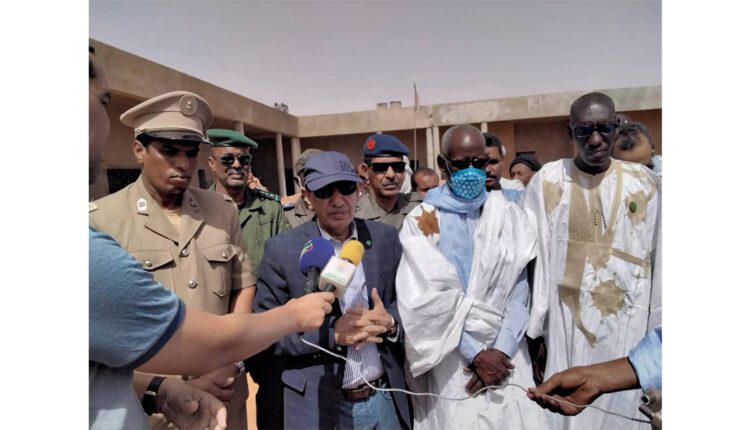 Lexeiba : le wali du Gorgol effectue une visite d’inspection de certains chantiers publics au niveau de la moughataa de Lexeiba