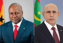 Le président Ghazwani présente ses condoléances suite au décès de deux ministres ghanéens tués dans un accident d'hélicoptère