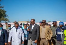 Nouakchott : Le ministre de l'élévage inspecte les espaces d'abattage dans les communes de Port et de Toujounine.