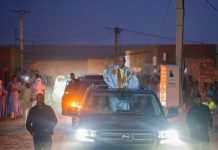 Ghazouani arrive à Chinguetti, la troisième étape de sa visite de contrôle dans la région d'Adrar