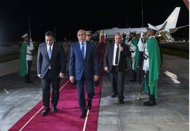 Ould Ghazouani revient à Nouakchott après une tournée dans quatre pays