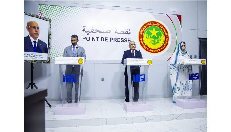 Nouakchott : Les membres du gouvernement tiennent un point de presse suite des travaux du conseil des ministres