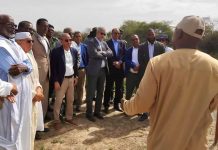 Le ministre de l'Agriculture inspecte le projet de développement agricole « Al-Rafed Sokam » dans la wilaya du Trarza