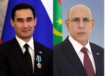 El Ghazouani félicite le président turkmène à l'occasion de la fête nationale de son pays