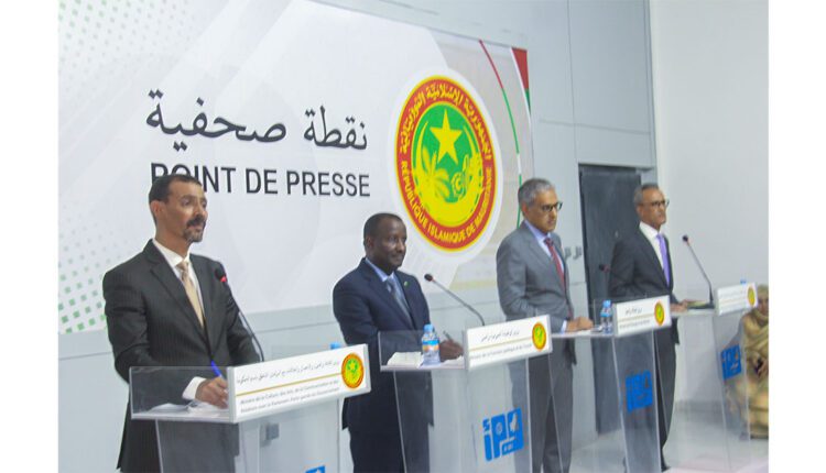 Nouakchott : Certains membres du gouvernement tiennent une conférence de presse pour commenter les résultats du conseil des ministres
