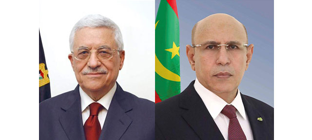 Ould Ghazwani : Nous souhaitons renforcer et développer les relations de coopération avec la Palestine