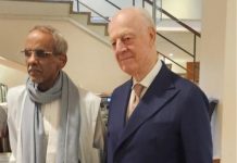 Le représentant de la Mauritanie aux Nations Unies rencontre l'envoyé spécial des Nations Unies pour le Sahara occidental
