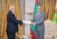 Ould Ghazouani reçoit un message écrit du président sahraoui Ibrahim Ghali