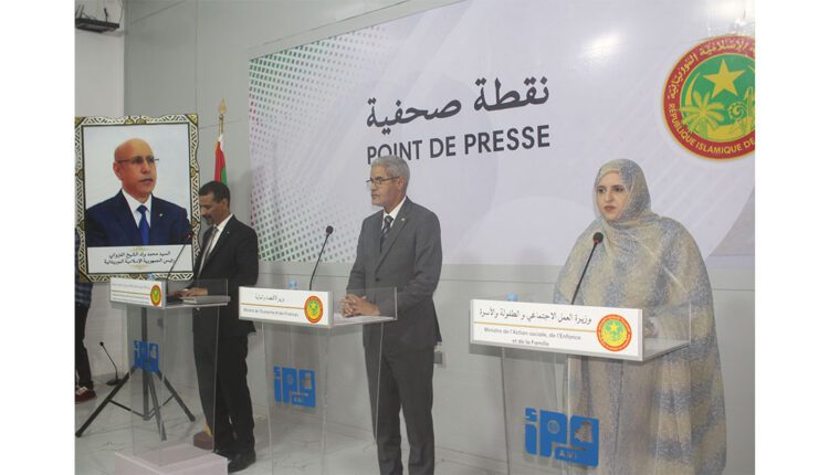 Conseil des Ministres : Quelques membres du gouvernement tiennent un point de presse à Nouakchott
