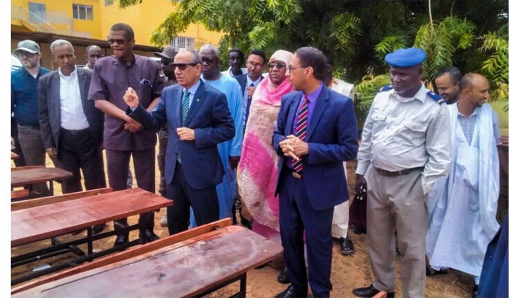 Le wali du Gorgol : Visite de l’établissement de formation professionnelle et une école primaire en construction à Kaédi
