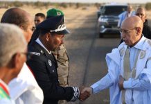 Ould Ghazouani arrive à Monguel, dernière étape de sa tournée de supervision dans la région de Korokl