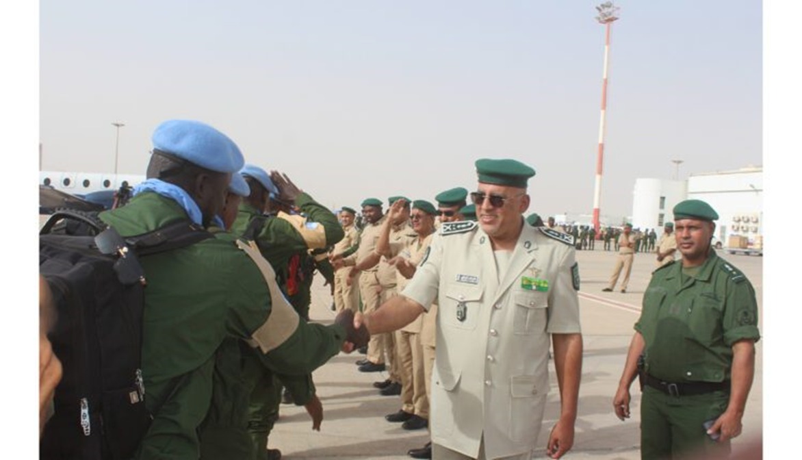 L’arrivée de la 14e unité de la Gendarmerie nationale à Nouakchott en provenance de la République centrafricaine