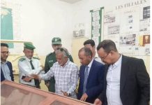 Le wali du Tiris visite le musée de Tiris de l'Entreprise nationale pour l'industrie et les mines (Snim)