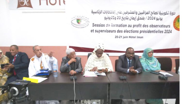 Nouakchott :  Organisation des formations au profit des membres, superviseurs et observateurs de l’Observatoire National des Élections