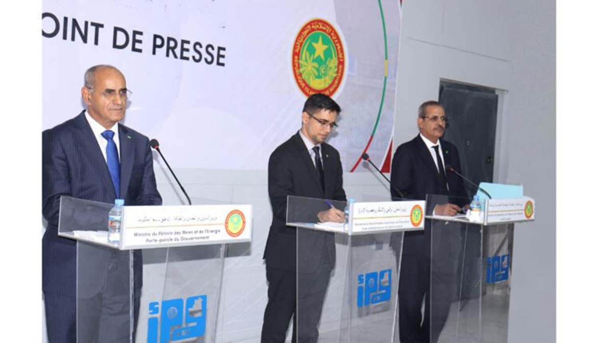 Certains membres du Gouvernement organise un point de presse pour commenter les résultats du conseil des ministres à Nouakchott
