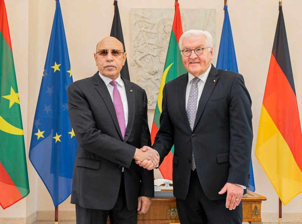 Ould-Ghazouani discute avec le président allemand des moyens de renforcer la coopération