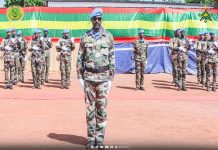 La MINUSCA fait ses adieux au 9e bataillon mauritanien lors d'une cérémonie d'hommage à Bangui