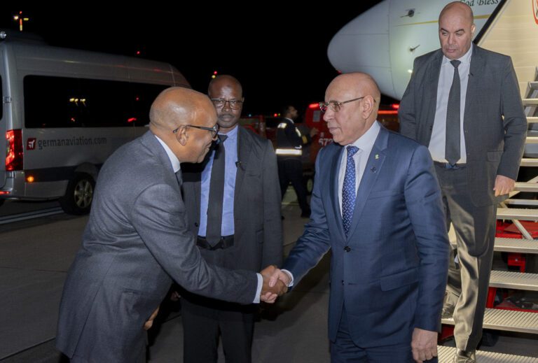Hambourg(Allemagne) : L’arrivée du Président de la République, président de l’Union Africaine