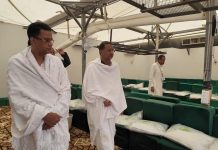 Le ministre des Affaires islamiques inspecte le camp des pèlerins mauritaniens à Mina avant le jour de "Tarwiyah"