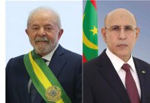 Ghazanouani confirme le désir de la Mauritanie de renforcer la coopération avec le Brésil