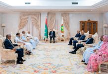 Ghazouani reçoit le document du dialogue national
