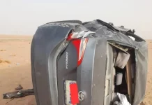 Un accident de la route sur la route de Nouadhibou fait un mort et un blessé parmi les voyageurs