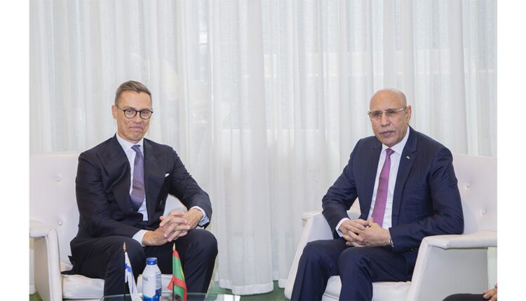 New York : Rencontre du Président de la République, Président de l’Union africaine avec le Président de la République de Finlande