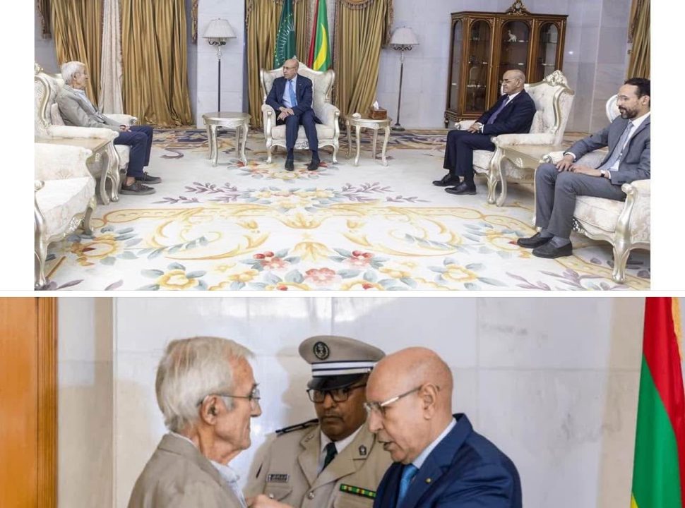 Ould El Ghazouani rend hommage à l'archéologue français Bernard Saison