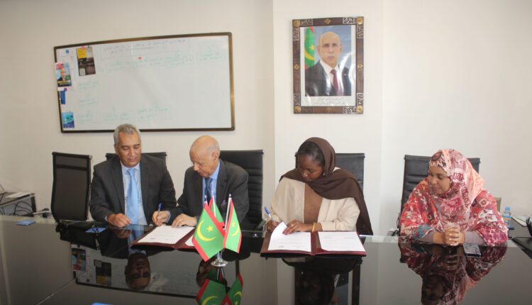 Signature d’un Accord permettant d’accompagnement de 100 jeunes pour accéder au monde des affaires à Nouakchott