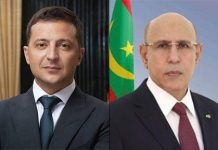 Ghazouani félicite son homologue ukrainien à l'occasion de la fête nationale de son pays