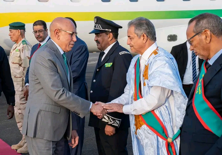 Dans son discours à Ould Ghazouani Le maire de Nouadhibou appelle à plus de performance dans le secteur de la pêche