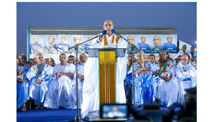 Néma : le candidat à la présidentielle Mohamed Ould Cheikh El-Ghazouani présente les grandes lignes de son programme électoral
