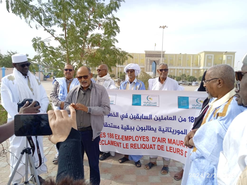 D’ex employés d’Air Mauritanie réclament à l’Etat le payement de leurs droits estimés 1milliard 50 millions MRO