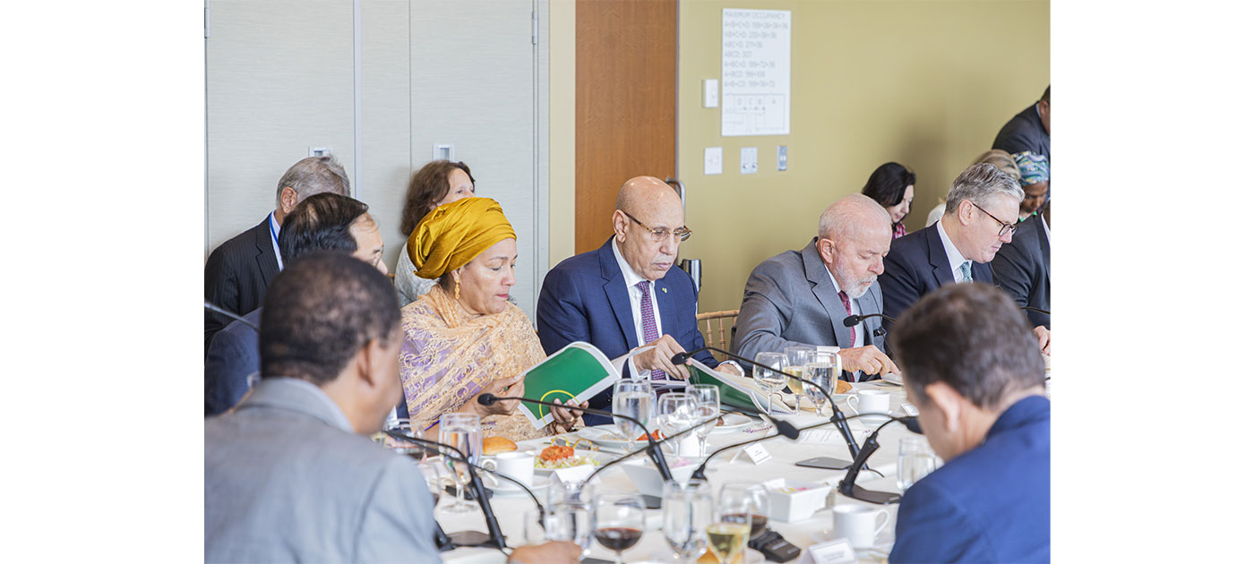 New York : participation du Président de la République, à un déjeuner de l’Alliance du Pacte de Paris pour les peuples et la planète Terre