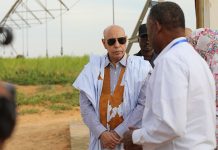 El Ghazouani inspecte la ferme fourragère verte de Nbeyket Lahouach