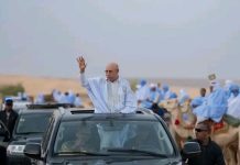 Ghazouani arrive à Akjoujt, première étape de sa visite à la wilaya de l'Inchiri