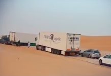 Un camion en panne bloque la circulation sur la route Nouakchott-Nouadhibou