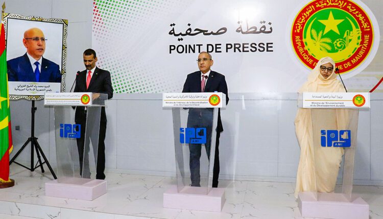 Nouakchott : Certains membres du gouvernement tiennent un point de presse pour commenter les travaux du conseil des ministres
